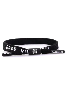 Positive Vibes Black Single Lace Bracelet