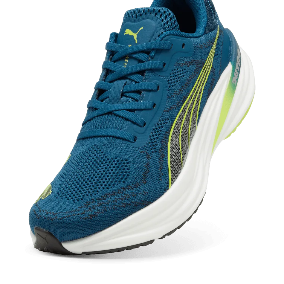 Puma Magnify Nitro 2 Men's  Running Shoes SS24 Ocean Tropic-Puma Black-Lime Pow