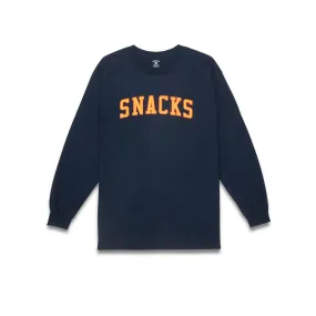 Quartersnacks Snacks Varsity Longsleeve T-Shirt Navy