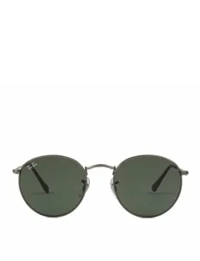 Ray-Ban RB3447 029 50 Round Metal Sunglasses Matte Gunmetal