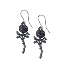 Romance of the Black Rose Earrings