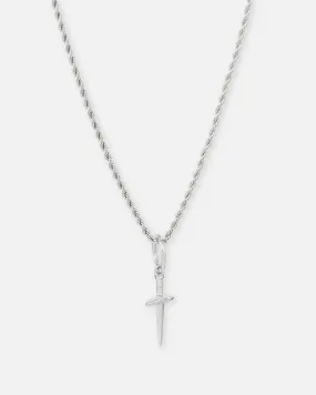 Saint Morta Dagger Pendant White Gold