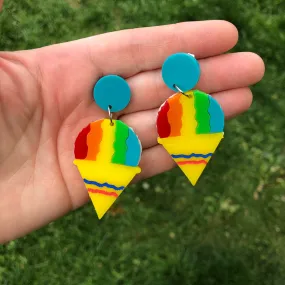 Snow Cone Dangle Earrings