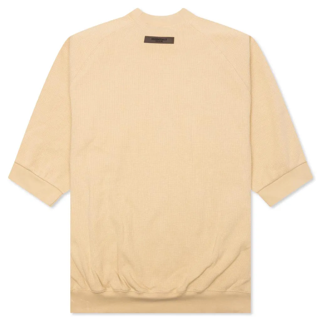 S/S Waffle Sweatshirt - Sand