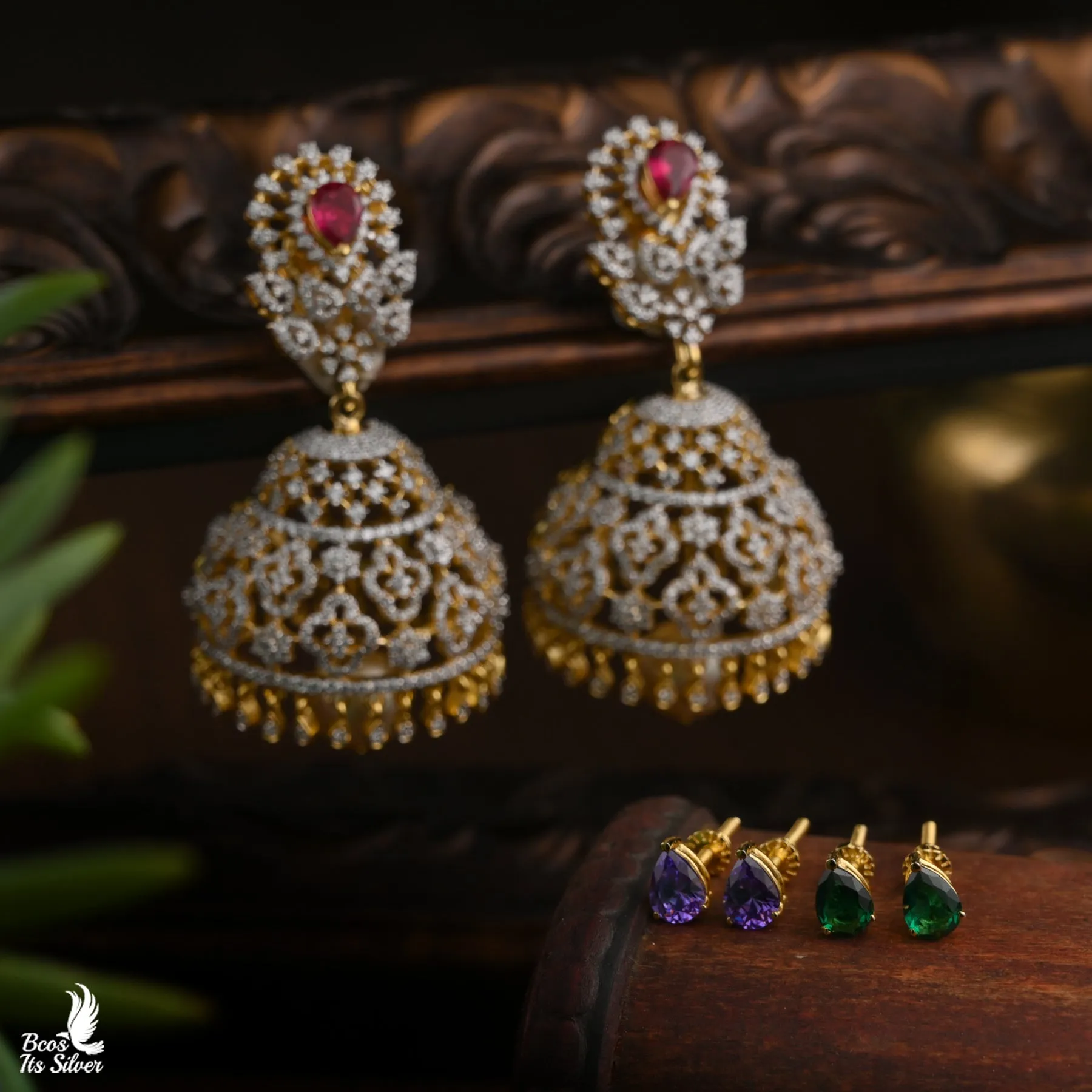 Theia Diamond Look Jhumka