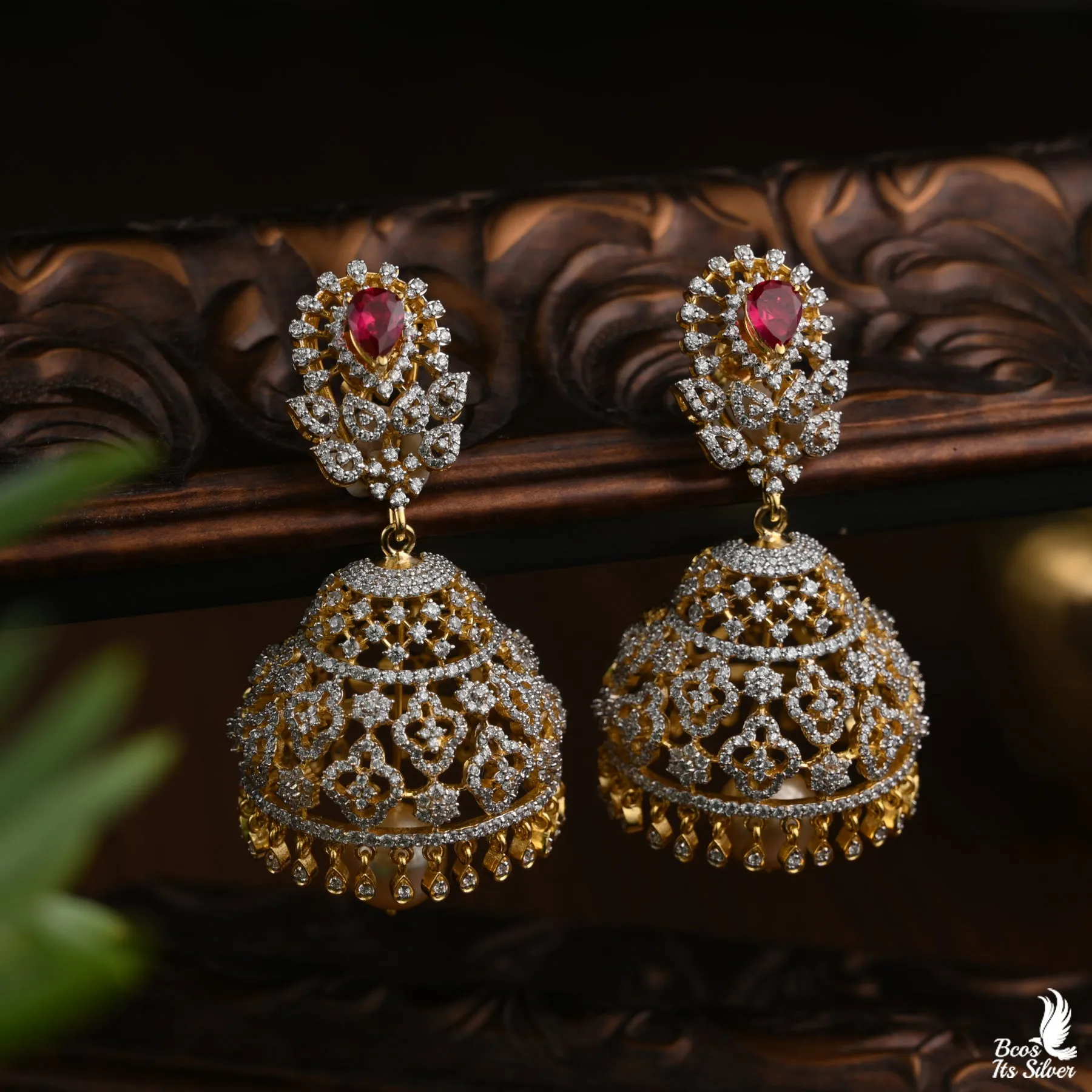 Theia Diamond Look Jhumka