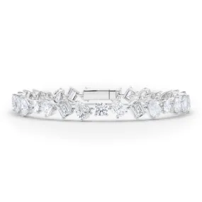 Tilted Mixed Diamond Bracelet