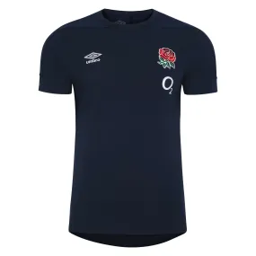 Umbro Junior England Rugby Presentation T-Shirt 23/24 - Navy