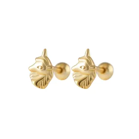 Unicorn Barbell Stud Earrings (20G)