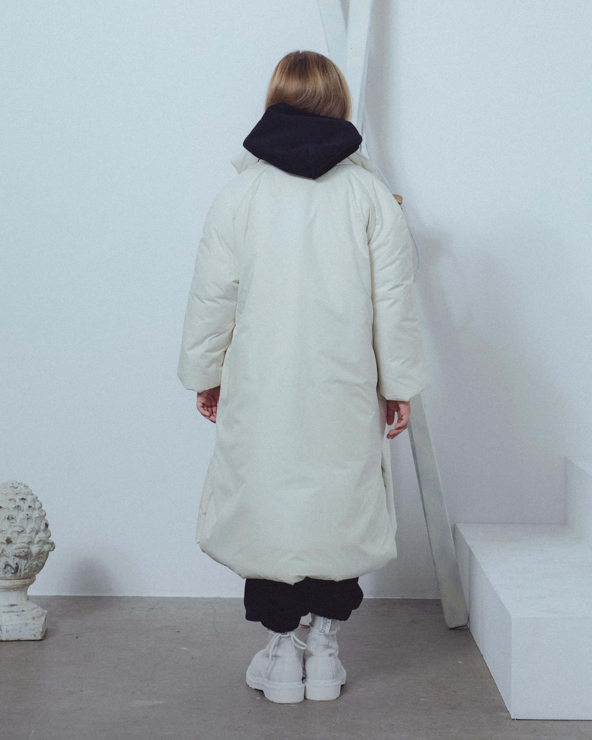 UNLABEL FW23 Hope Padded Coat in Milk