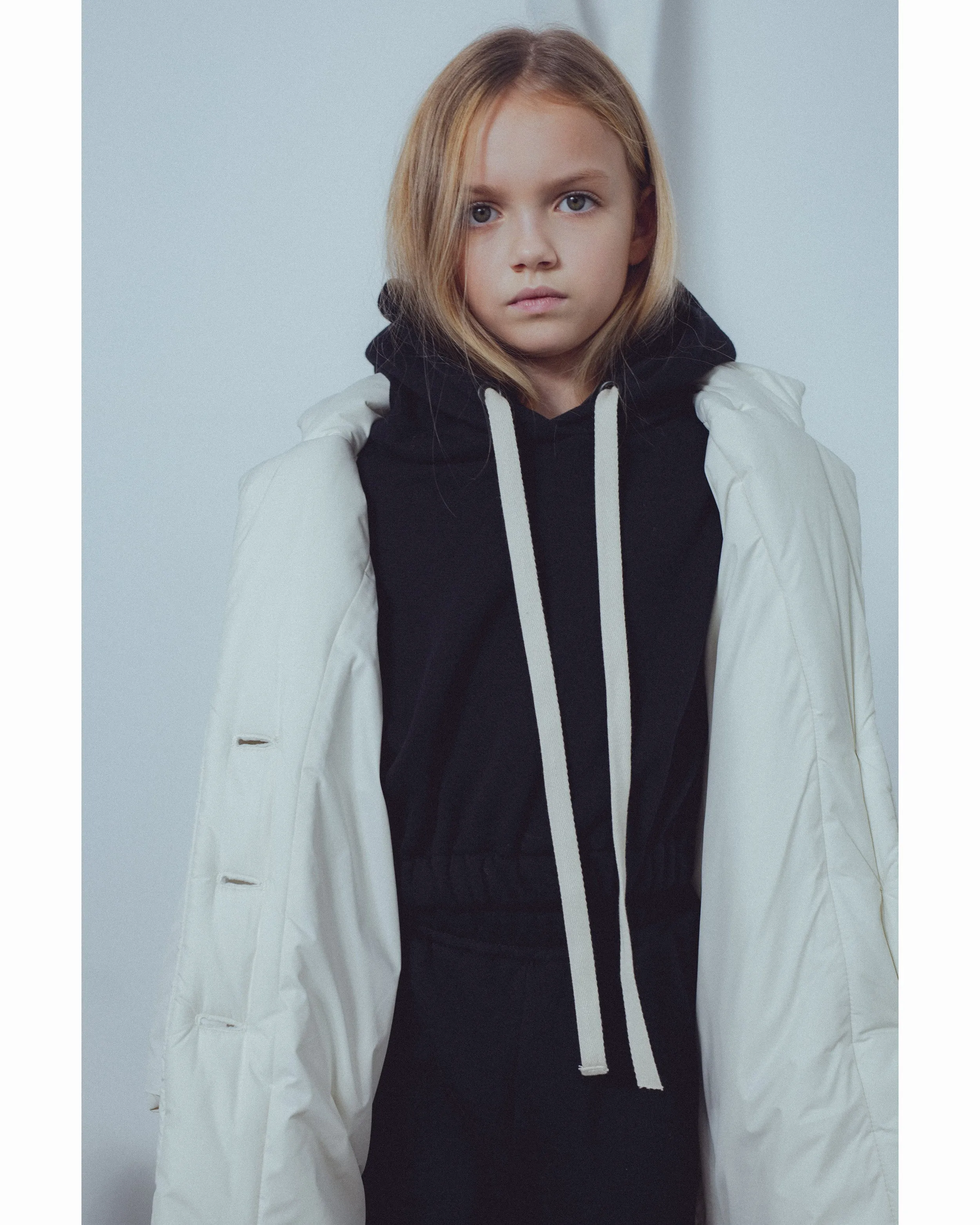 UNLABEL FW23 Hope Padded Coat in Milk