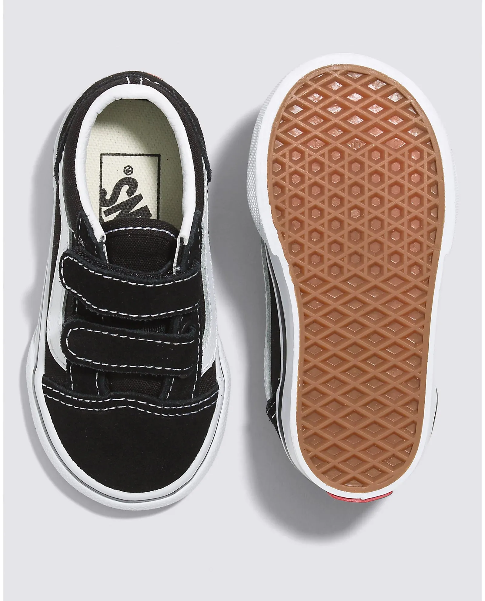 VANS Toddler Old Skool V Shoe (Black)