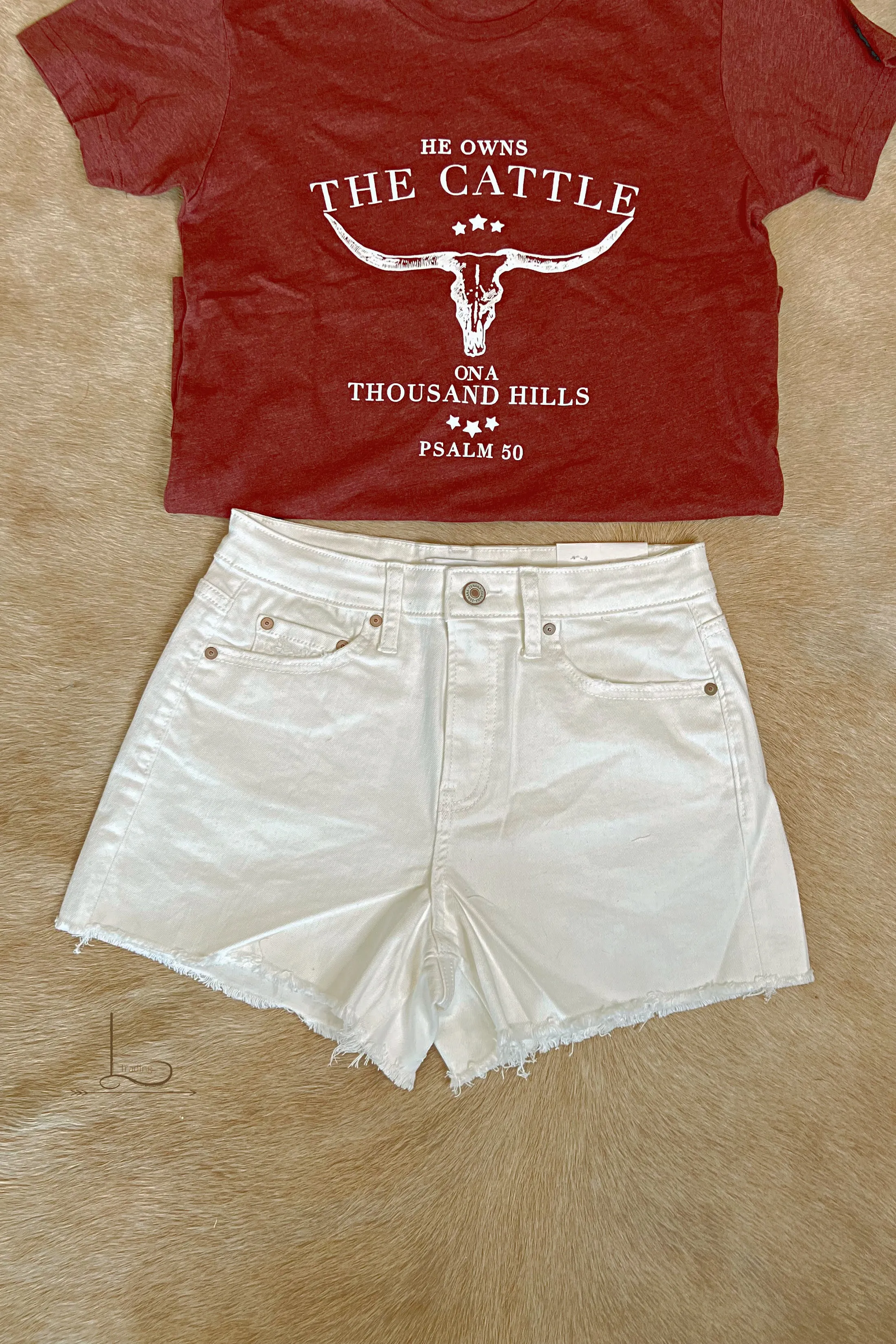 White Denim Shorts