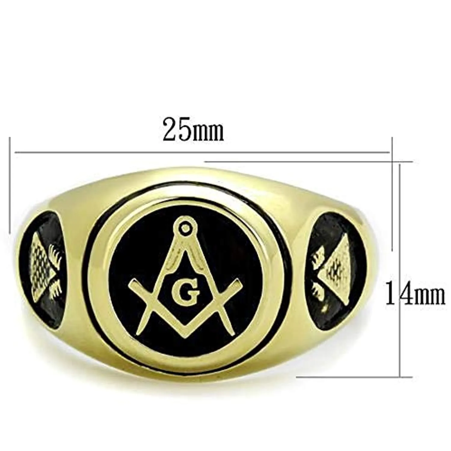 WildKlass Stainless Steel Ring IP Gold Men