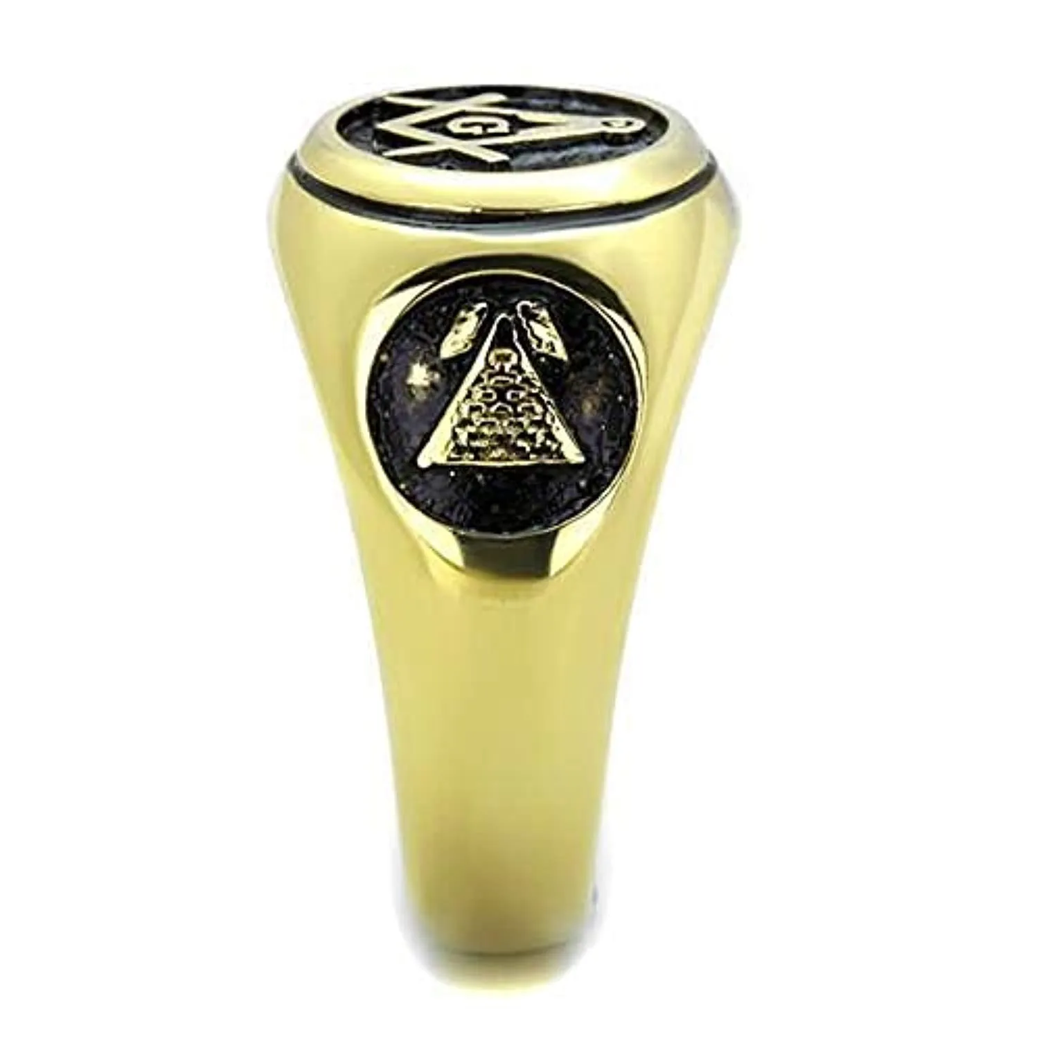 WildKlass Stainless Steel Ring IP Gold Men