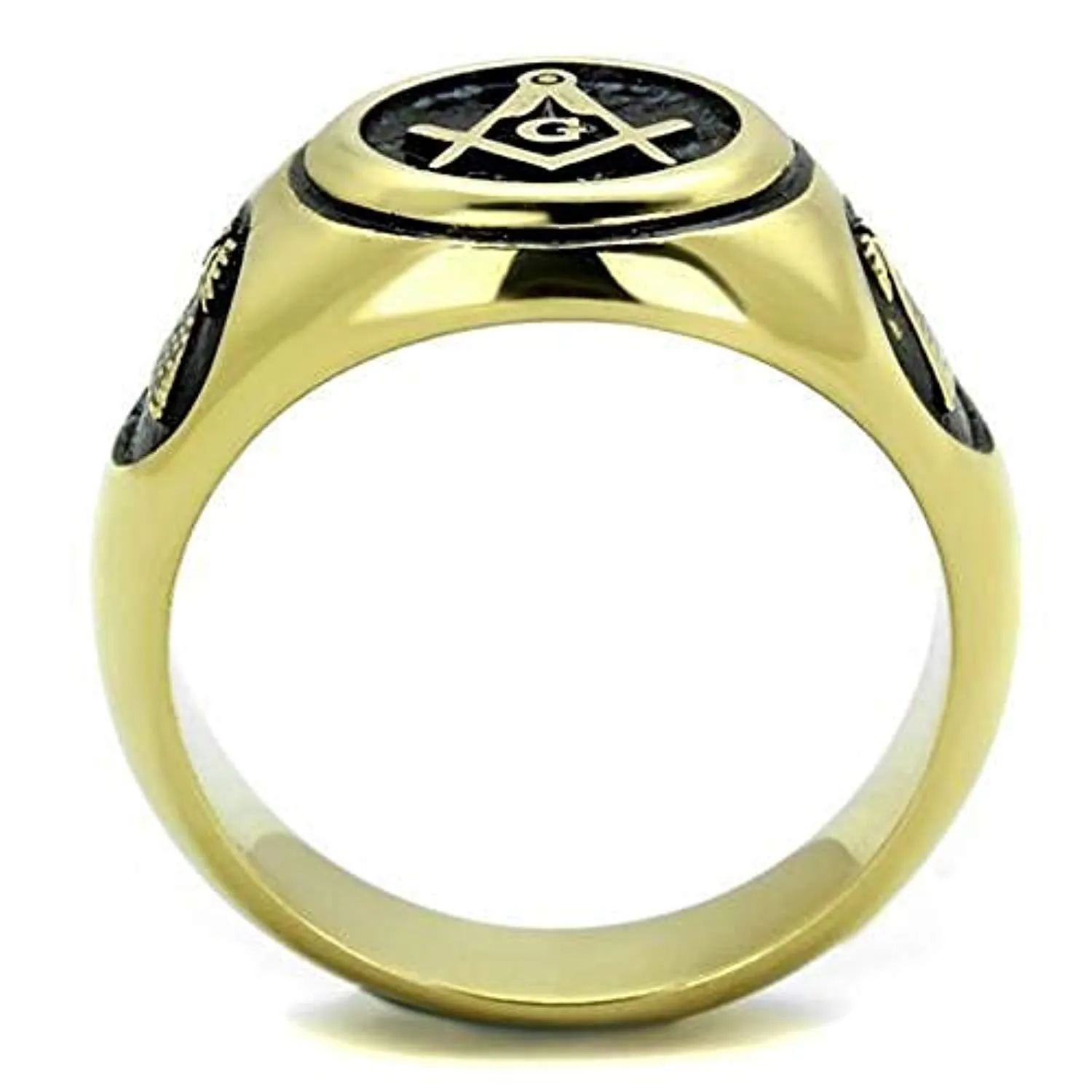 WildKlass Stainless Steel Ring IP Gold Men