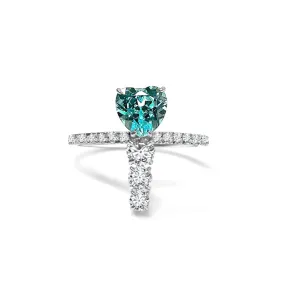 ZELDA PARAIBA   MOISSANITE RING